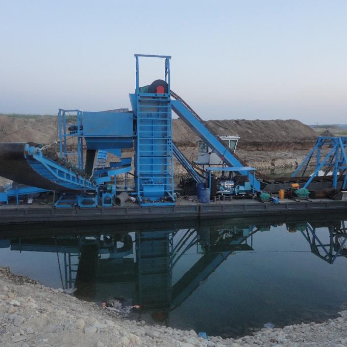 200m3 / H Gold Dredging Machine Dredger با موتور دیزل 1